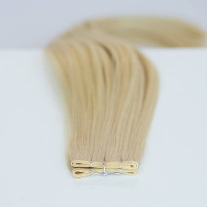 Genius (Micro) Weft 16" 60g Single Donor Virgin - #22 Southern Belle Blonde (aka Light Ash Blonde)