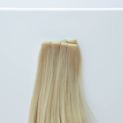 Genius (Micro) Weft 16" 60g Single Donor Virgin - #22 Southern Belle Blonde (aka Light Ash Blonde)