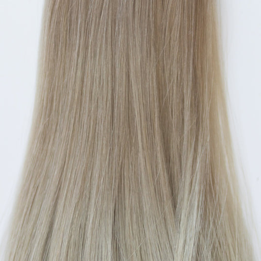 Genius (Micro) Weft 24" 94g Single Donor Virgin - #66 Pinot Grigio (aka Icy Silver)
