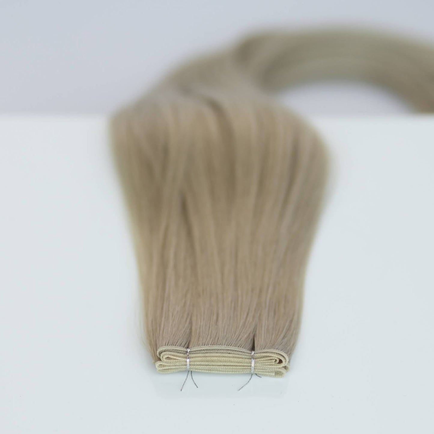 Genius (Micro) Weft 20" 80g Pro Blend Hair Extensions - #66 Pinot Grigio (aka Icy Silver)