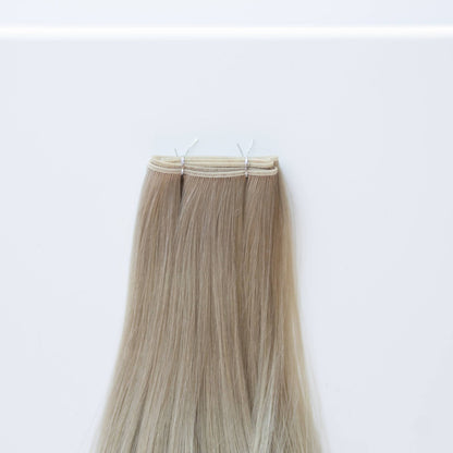 Genius (Micro) Weft 20" 80g Pro Blend Hair Extensions - #66 Pinot Grigio (aka Icy Silver)