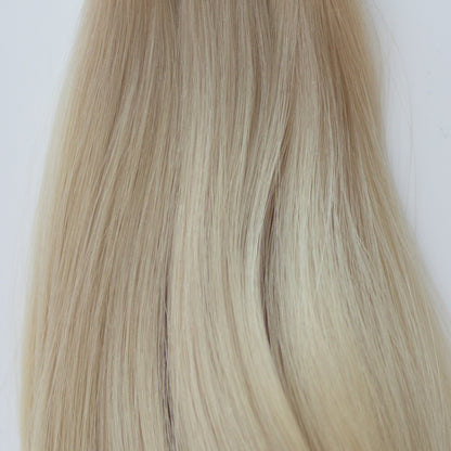 Genius (Micro) Weft 20" 80g Single Donor Virgin - #80 Hollywood Blonde (aka White Blonde)
