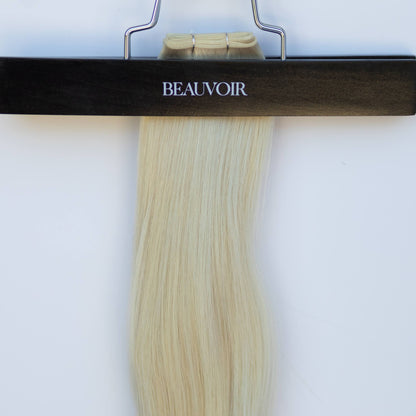 Genius (Micro) Weft 20" 80g Single Donor Virgin - #80 Hollywood Blonde (aka White Blonde)