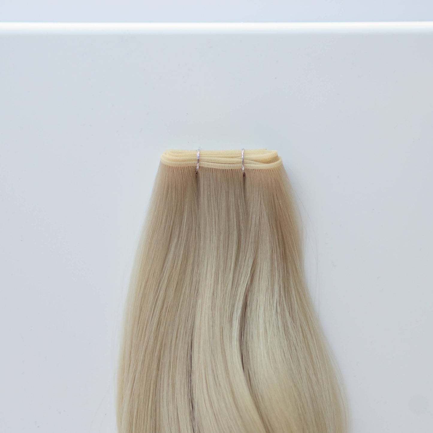 Genius (Micro) Weft 20" 80g Single Donor Virgin - #80 Hollywood Blonde (aka White Blonde)