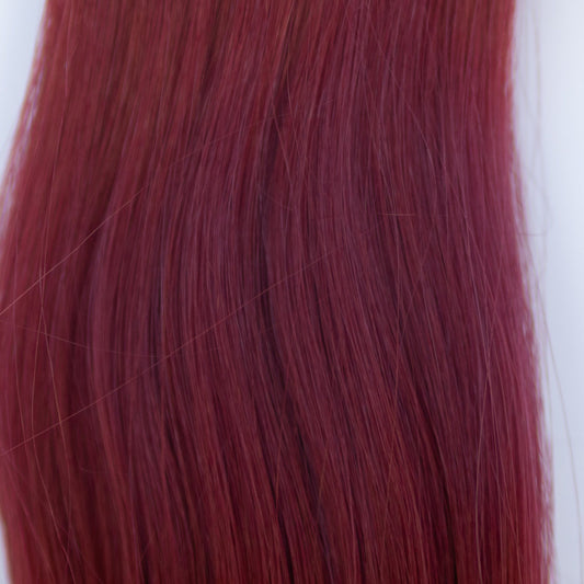 Genius (micro weft) Single Donor Virgin 24" 94g  - #555 Akako Red by Martha Nicola