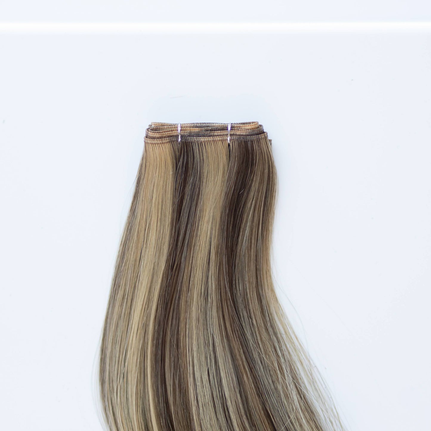 Genius (Micro) Weft 16" 60g Pro Blend Hair Extensions - #4/27 Chocolate Brulé (aka Highlight Chocolate Brown)