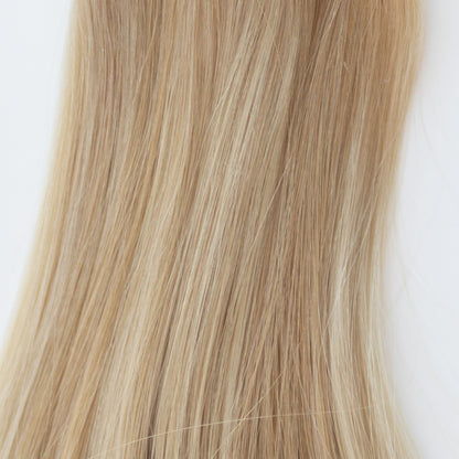 Genius (Micro) Weft 20" 80g Single Donor Virgin - #80/18/46 Summer Blonde (aka Piano Key White Truffle)
