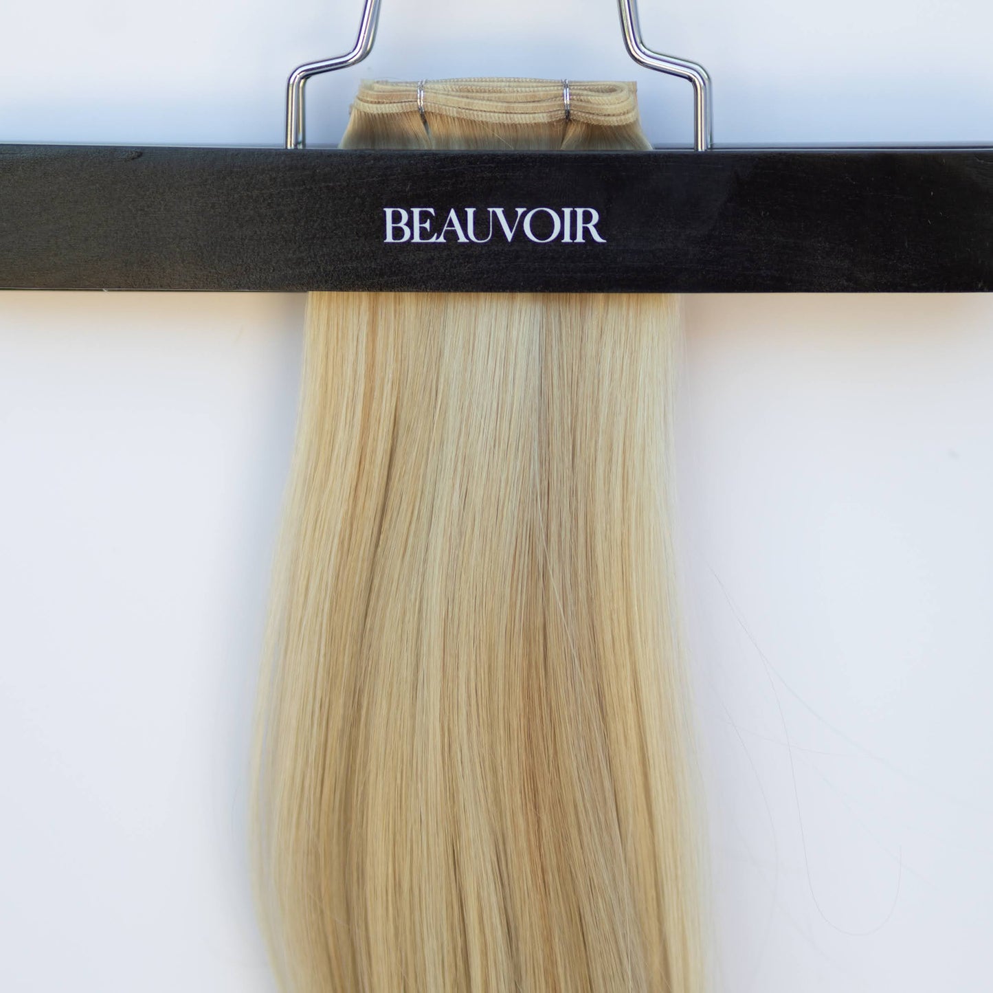 Genius (Micro) Weft 20" 80g Single Donor Virgin - #80/18/46 Summer Blonde (aka Piano Key White Truffle)