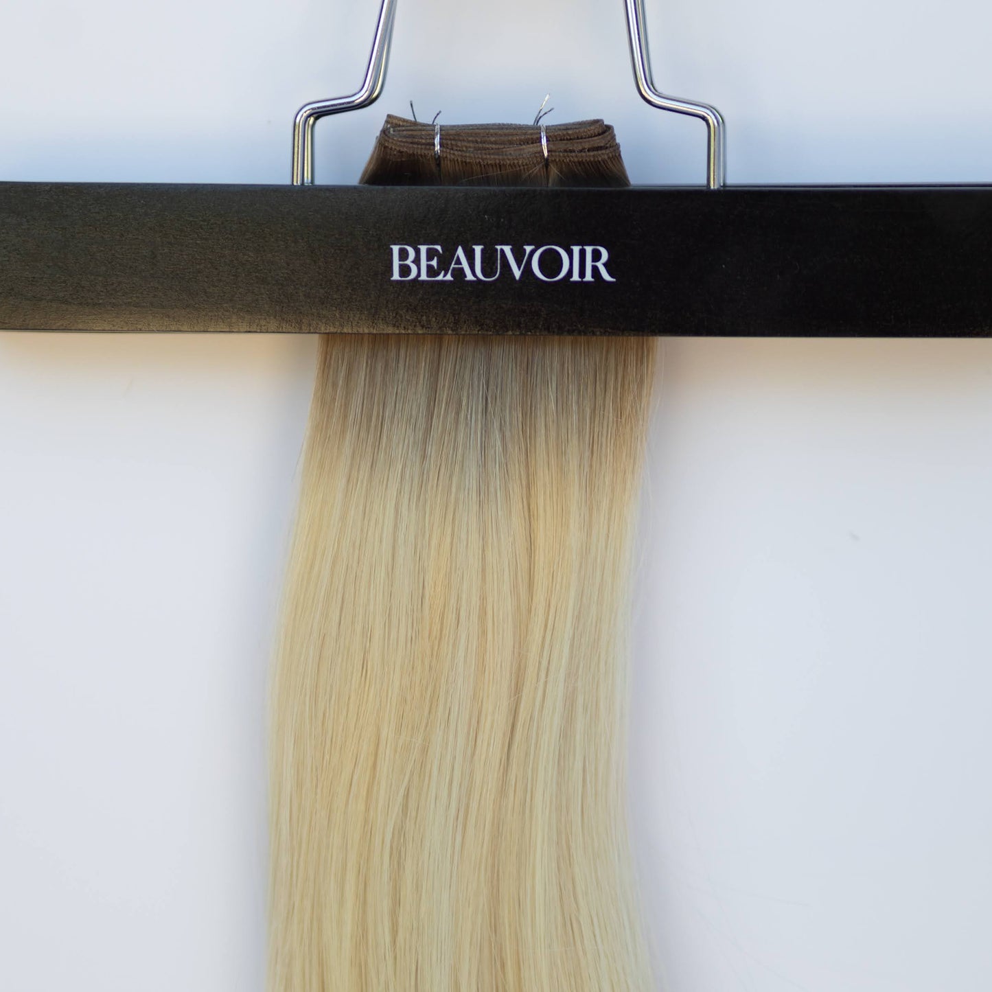 Genius (Micro) Weft 16" 60g Pro Blend Hair Extensions - #T1CC/80 Smokey Blonde (aka Cool Mochachino Brown/White Blonde)