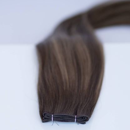 Genius (micro weft) Single Donor Virgin 16" 60g  -#512 Lone Star Brunette by Garyn Santos