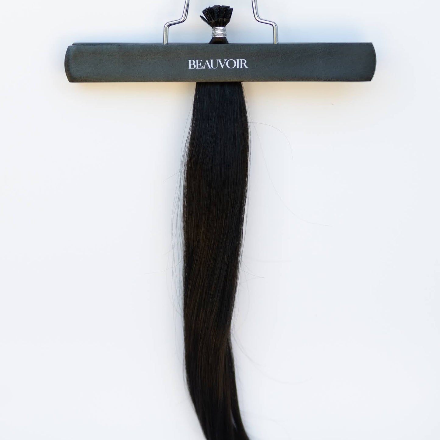 K-Tip 16" 25g Pro Blend Hair Extensions - #1B Midnight (aka Off Black)