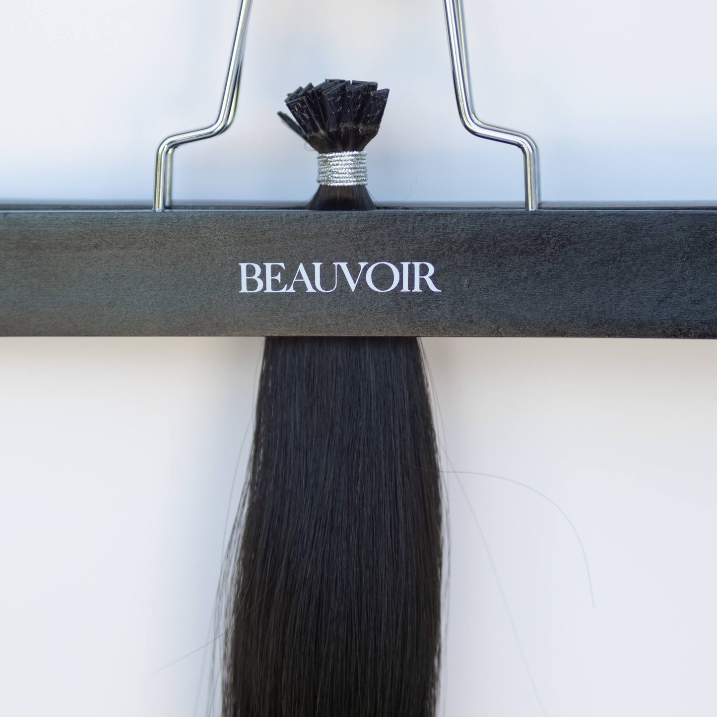 K-Tip 16" 25g Pro Blend Hair Extensions - #1B Midnight (aka Off Black)