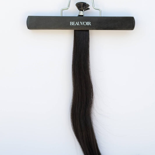 K-Tip 16" 25g Pro Blend Hair Extensions - #1C Espresso Brown (aka Mocha Brown)