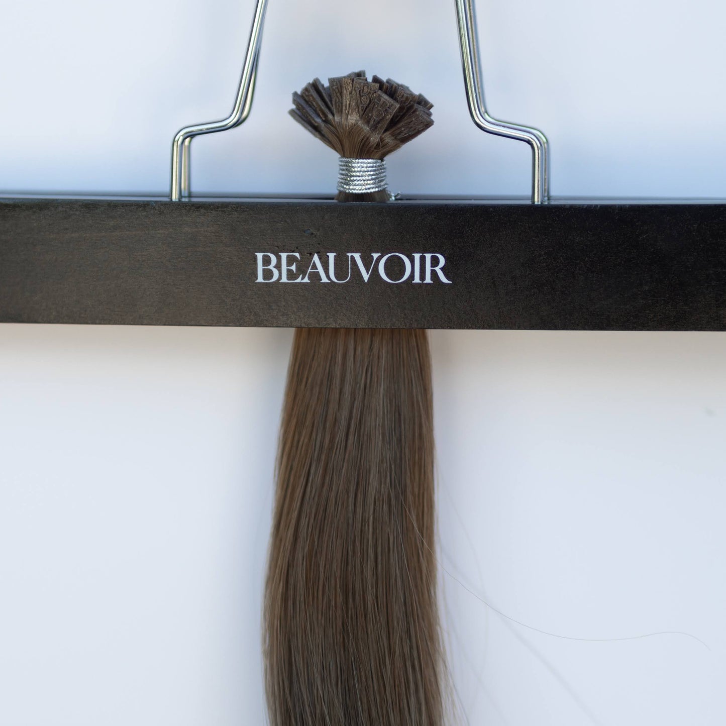 K-Tip 16" 25g Pro Blend Hair Extensions - #4 Roasted Walnut (aka Chocolate Brown)