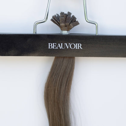 K-Tip 16" 25g Pro Blend Hair Extensions - #8 Whiskey Brown (aka Ash Brown)