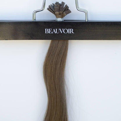 K-Tip 22" 25g Single Donor Virgin - #8 Whiskey Brown (aka Ash Brown)