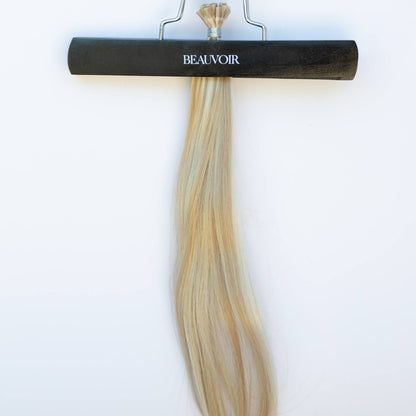 K-Tip 18" 25g Pro Blend Hair Extensions -  #80/18/46 Summer Blonde (aka Piano Key White Truffle)