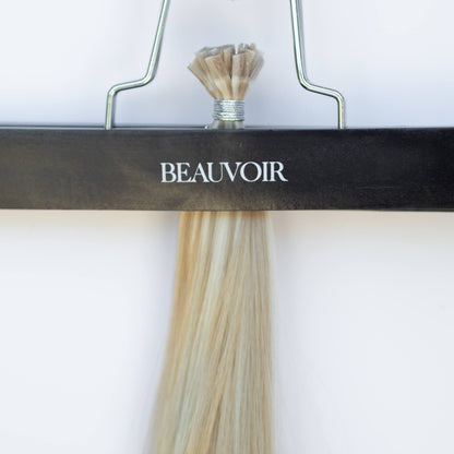 K-Tip 18" 25g Pro Blend Hair Extensions -  #80/18/46 Summer Blonde (aka Piano Key White Truffle)