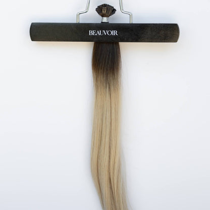 K-Tip 18" 25g Pro Blend Hair Extensions - #2/18 Café Noir Balayage