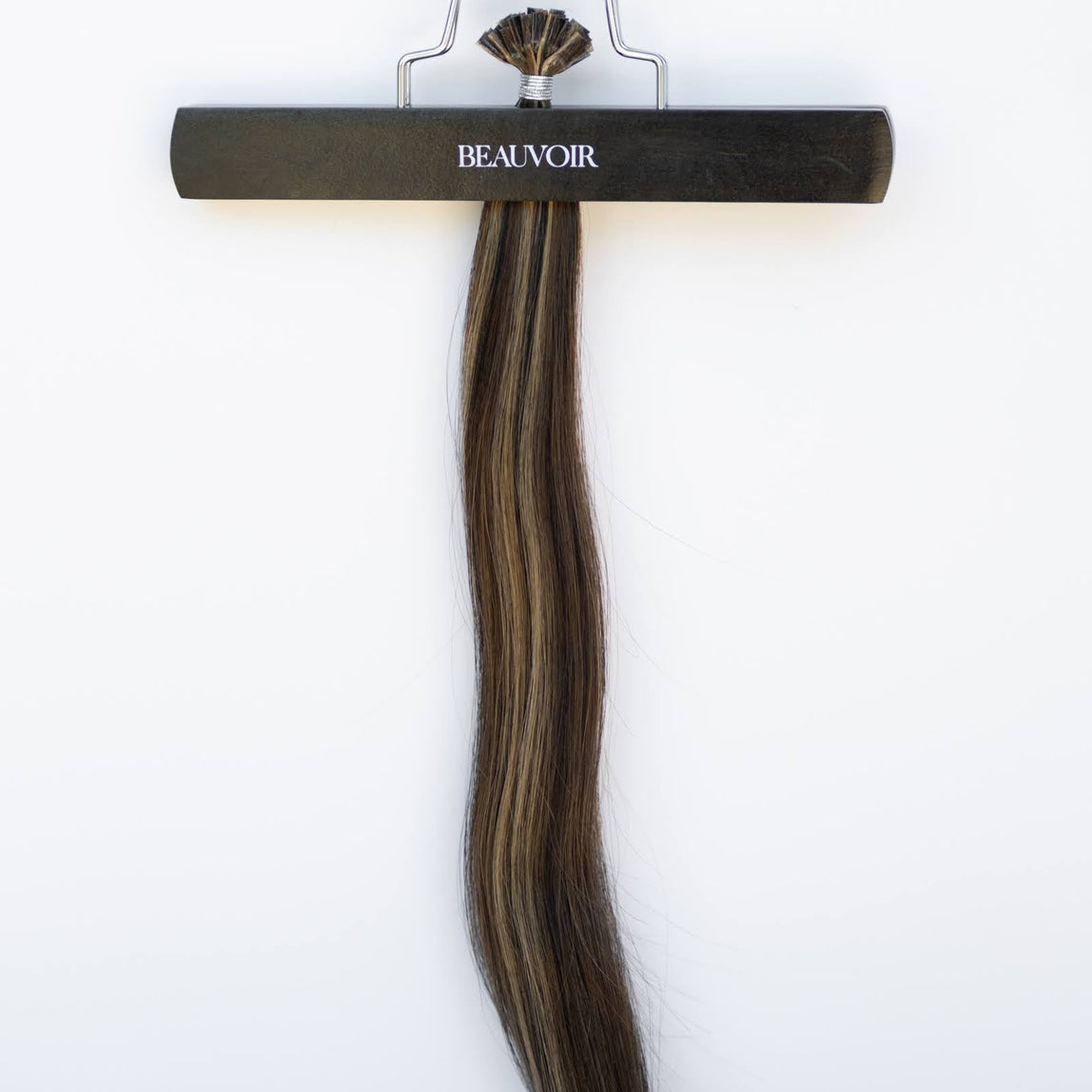 K-Tip 18" 25g Pro Blend Hair Extensions - #1B/2/6 Dark Chocolate Caramel