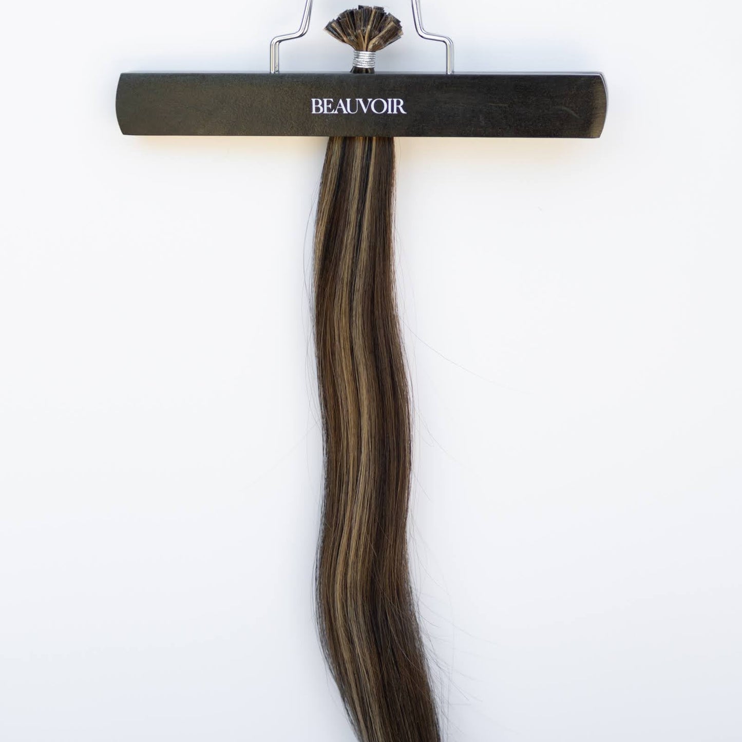 K-Tip 18" 25g Pro Blend Hair Extensions - #1B/2/6 Dark Chocolate Caramel (aka Piano Key Chocolate Drip)