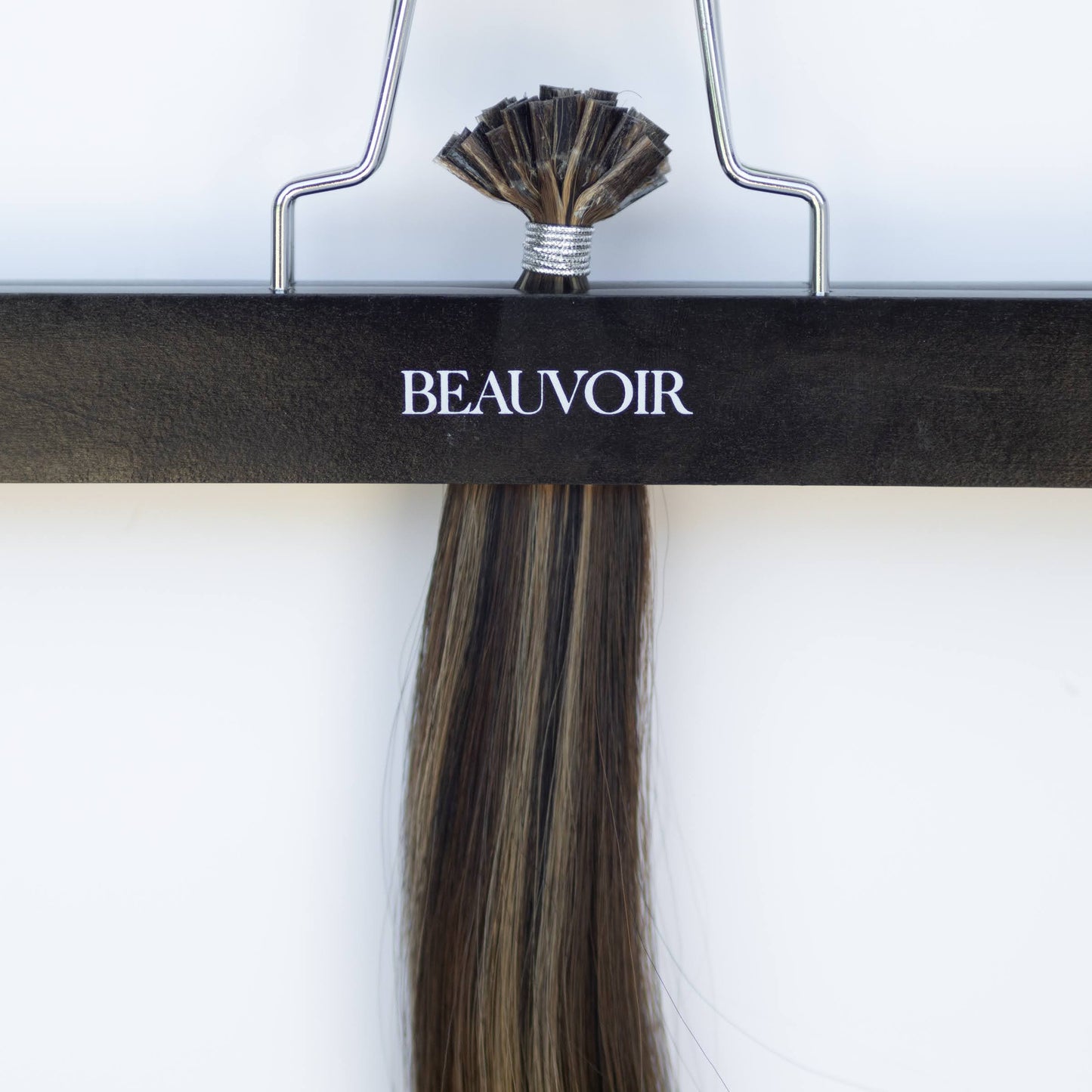 K-Tip 18" 25g Pro Blend Hair Extensions - #1B/2/6 Dark Chocolate Caramel (aka Piano Key Chocolate Drip)
