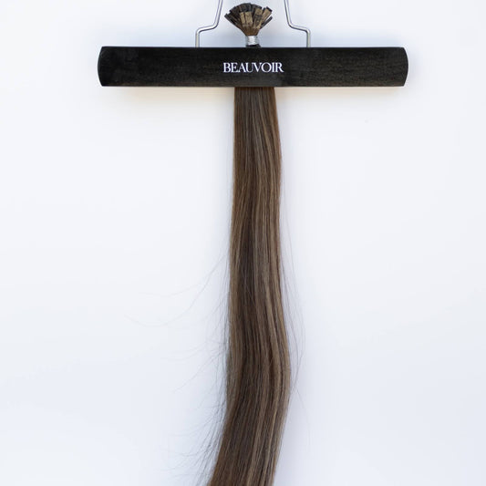 K-Tip 18" 25g Pro Blend Hair Extensions - #512 Lone Star Brunette by Garyn Santos