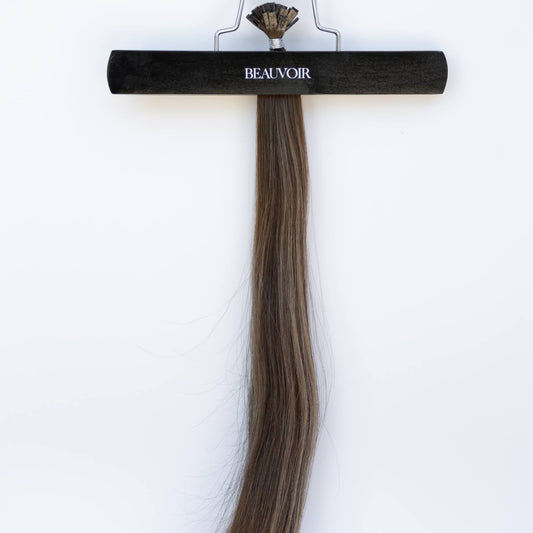 K-Tip 18" 25g Single Donor Virgin - #512 Lone Star Brunette by Garyn Santos