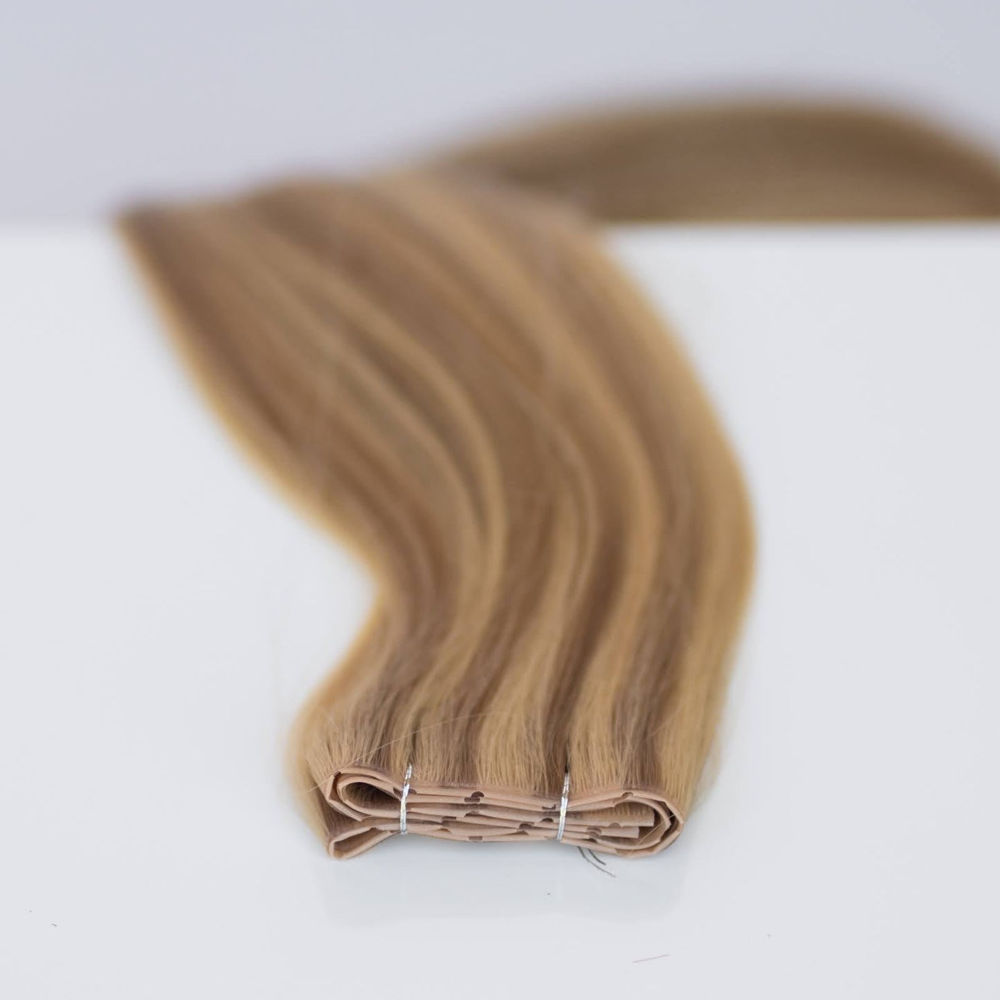 Butterfly Weft 16" 50g Pro Blend - #6/18 Sea Salt & Caramel (aka Highlight Hot Toffee Blonde)