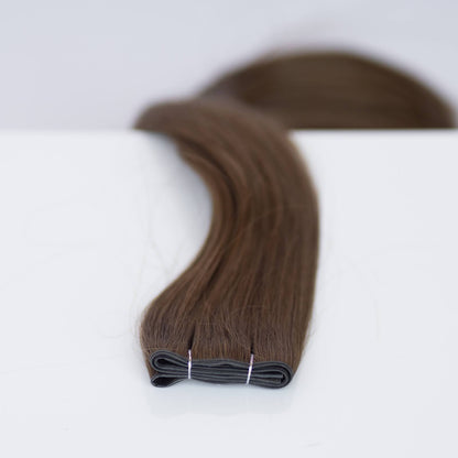 Butterfly Weft 16" 50g Pro Blend - #4 Roasted Walnut (aka Chocolate Brown)