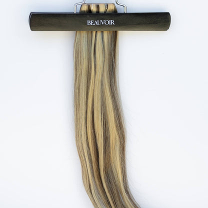 Butterfly Weft 20" 60g Pro Blend - #4/27 Chocolate Brulé (aka Chocolate Brown Highlight)