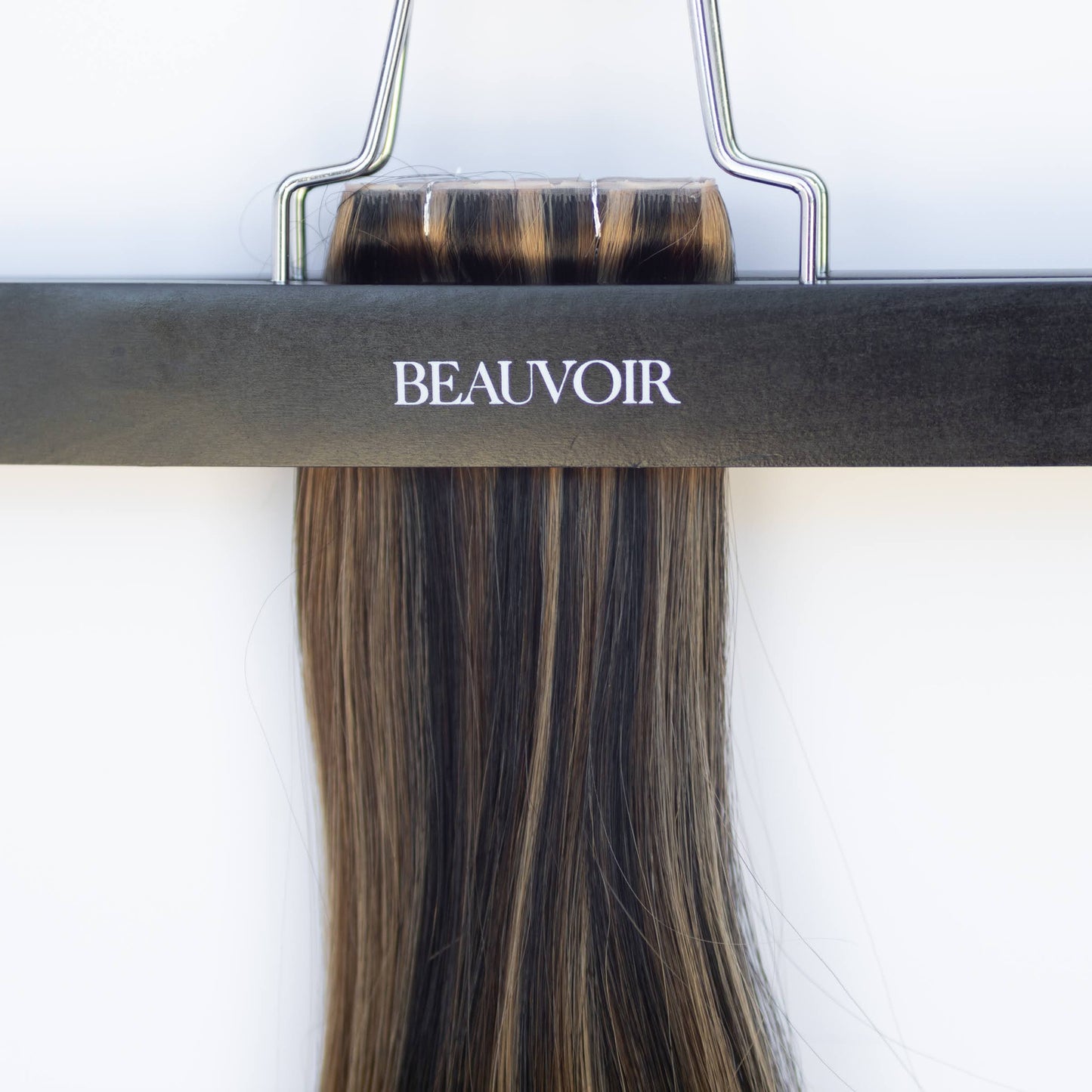 Butterfly Weft 20" 60g Pro Blend - #1b/2/6 Dark Chocolate Caramel (aka Piano Key Chocolate Drip)