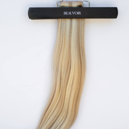 Butterfly Weft 20" 60g Pro Blend - #80/18/46 Summer Blonde (aka Piano Key White Truffle)