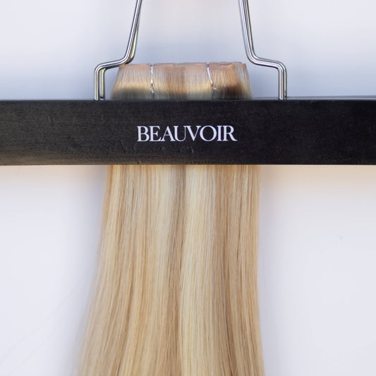 Butterfly Weft 20" 60g Pro Blend - #80/18/46 Summer Blonde (aka Piano Key White Truffle)