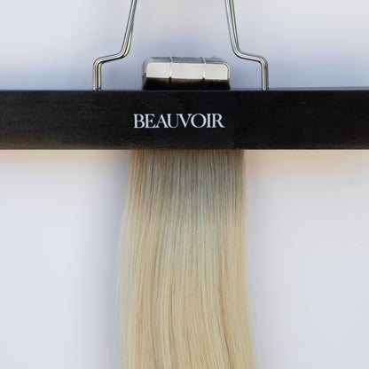 Tape-In 18" 50g Pro Blend Hair Extensions - #T1CC/80 Smokey Blonde (aka Cool Mochachino Brown/White Blonde)