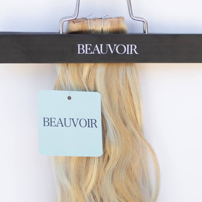 Butterfly Weft 20" 60g - WAVE Texture - Pro Blend - #80/18/46 Summer Blonde (aka Piano Key White Truffle)