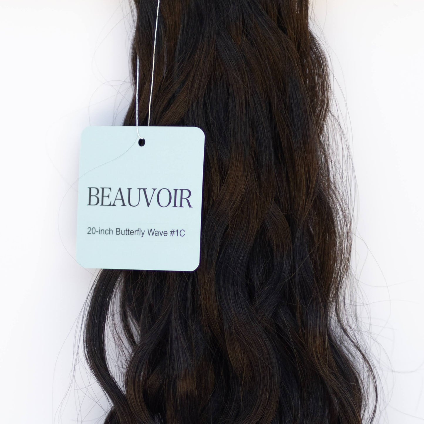 Butterfly Weft 20" 60g 50/50 Pro Blend - WAVE Texture - #1C Espresso Brown (aka Mocha Brown)