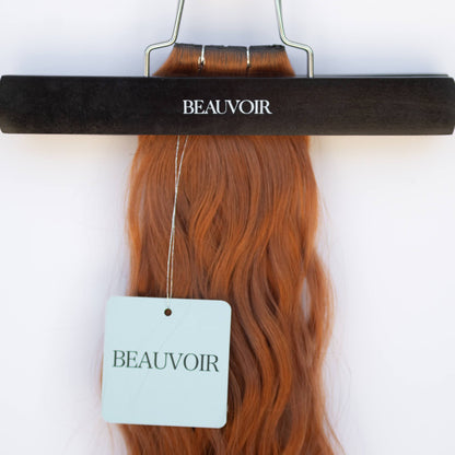 Butterfly Weft 20" 60g 50/50 Pro Blend - WAVE Texture - #570 Sunset (aka Pumpkin Spice)