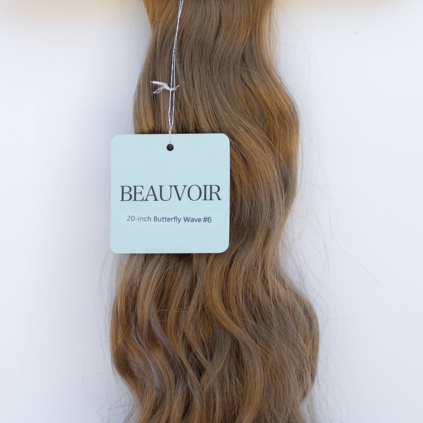 Butterfly Weft 20" 60g - WAVE Texture - Pro Blend - #6 Cinnamon Brown (aka Chestnut Brown)
