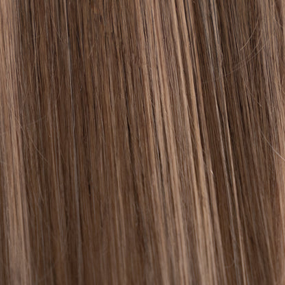 I-Tip 18" 25g Professional Hair Extensions - Chocolate Brown Highlight #4/#27